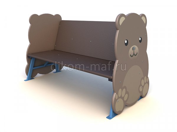 Детская скамейка "Медведь" СД-001