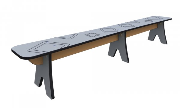 Скамейка в ТН (HDPE)