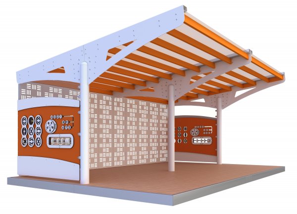 Теневой навес (26м2) ТН-1.30