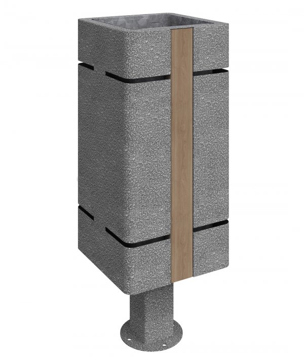 Урна со вставкой "Атриум" (на ножке) Wood polymer composite У-1.18Н