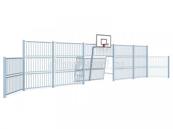 Стенка NEO минифутбольные ворота, баскетбольный щит УСП-010