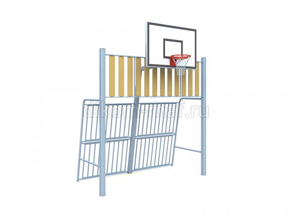 Мини стенка NEO (с заполнением из дерева) минифутбольные ворота, баскетбольный щит УСП-011